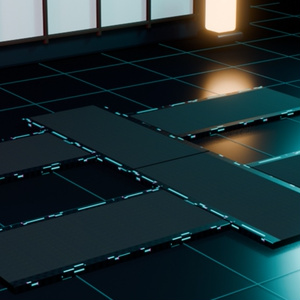 【無料／PC・Quest】サイバーパンク畳｜VRChatワールド向け3Dアセット / Cyberpunk Tatami 缩略图 2