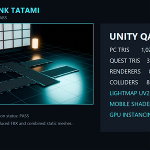 【無料／PC・Quest】サイバーパンク畳｜VRChatワールド向け3Dアセット / Cyberpunk Tatami 缩略图 3