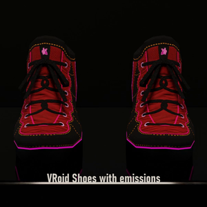 VR Chat ready shoes with emission (Quest, Poiyomi and standard shaders)