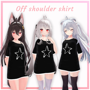 【3アバター対応】オフショルダーシャツ Off shoulder shirt 缩略图 2