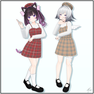『むろむ あのん用』 Plaid Dress for Anon Muromu 缩略图 2