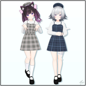 『むろむ あのん用』 Plaid Dress for Anon Muromu 缩略图 3