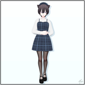 『森羅 (Shinra)』 Plaid Dress for Shinra 缩略图 3