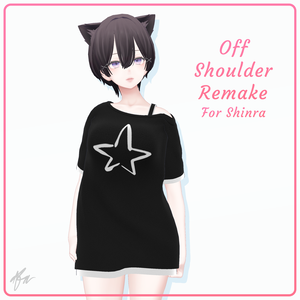 『森羅 (Shinra)』 オフショルダーシャツ Remake