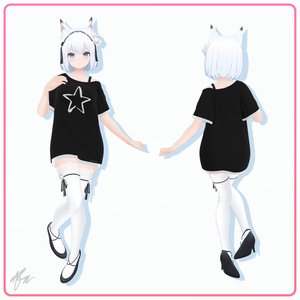 『狐雨 (Kosame)』 オフショルダーシャツ Remake 缩略图 2
