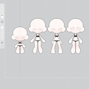 もちっとしたミニキャラ素体