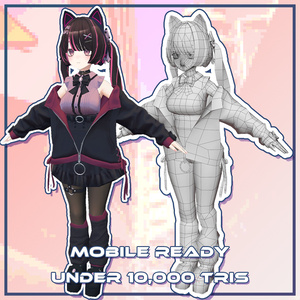 VRChat向けオリジナル3Dモデル「Maon」Mobile対応 缩略图 10