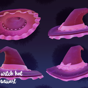 Frilly Kawaii Witch Hat 魔女の帽子