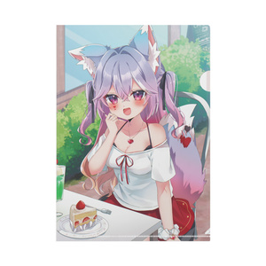 クリアファイル　カフェでお茶会　花咲愛莉