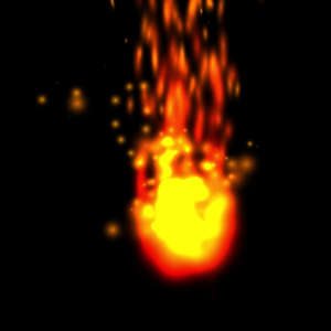 Unity VFX  浮遊する火の球(FloatFireBall)