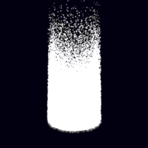 Unity VFX spiral scatter(ねじれ上昇して飛散)