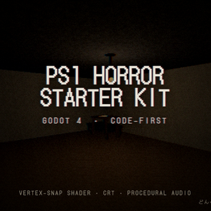 PS1 Horror Starter Kit — Godot 4 一人称ホラー短編の土台（Claude Code Pack 同梱）