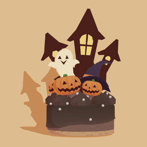 （３Dモデル）ハロウィン・ケーキ