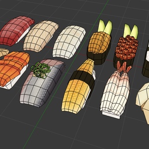 （３Dモデル）お寿司