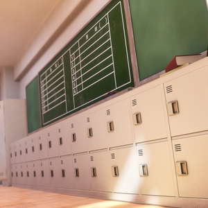【VRChatワールド想定】Simple JP Classroom【3Dモデル】 缩略图 10