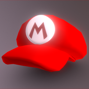Mario's Cap (Super Mario Bros) 3D Clothing 3D Model VRChat マリオの帽子（スーパーマリオブラザーズ）3D衣類3DモデルVRChat