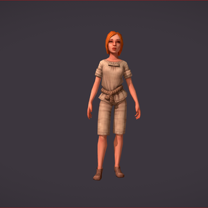 Girl with clothes Worker set 3D Clothing 3D Model VRChat 服を着た女の子 労働者セット 3D 衣類 3D モデル VRChat