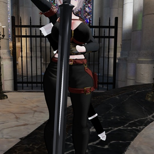 【VRChat想定】大剣 GREAT SWORD｜抜刀ギミック・エンチャント・ワールド固定・武器ケース付き 缩略图 8
