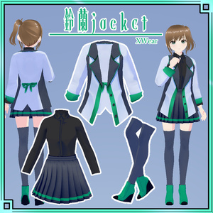 【VRoidXwear】鈴蘭jacket【衣装・服・テクスチャ】