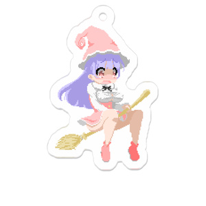 魔女ちゃんびっくり！アクリルキ－ホルダー