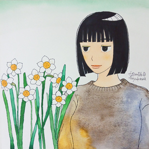 水仙（オリジナルイラスト原画）