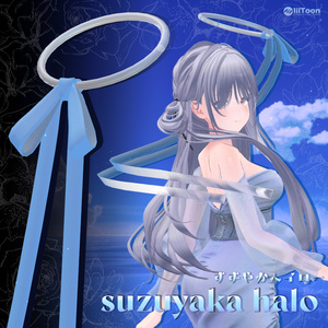 [Long Ribbon Halo] suzuyaka halo [VRChat-Ready]
