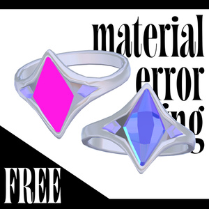 【無料！】material error ring 【VRChat想定】