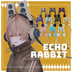 [Speaker-Equipped Headphones] Echo Rabbit [VRChat Intended]