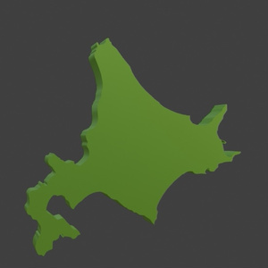[無料]北海道の形をしたヘアピン