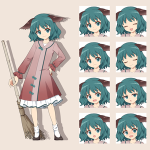 幽谷響子　立ち絵素材