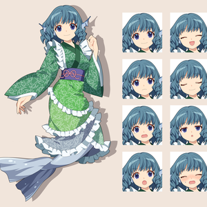 わかさぎ姫　立ち絵素材