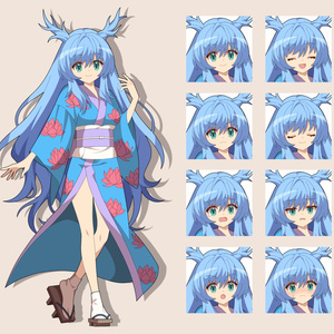 Touhou, standing picture, Shiki Eiki Yamazanadu / 四季映姫 Touhou, standing picture, Shiki Eiki Yamazanadu / 四季映姫