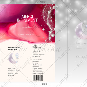 Fortunia  Collection merci card 素材デザイン