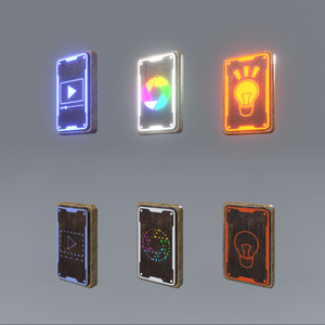 【VRChat想定】木製ON/OFFスイッチ(Udonギミック付き、9点) 缩略图 3