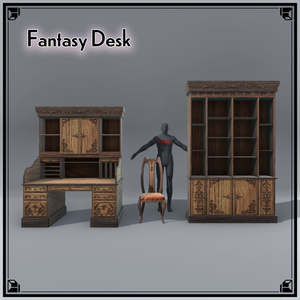 【VRCワールド】中世ファンタジーハウス(家具フルセット84点) 缩略图 16