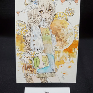 手描きイラスト アナログイラスト イラストオーダー 透明水彩 原画