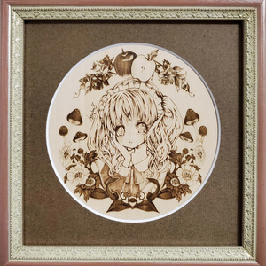 【一点物原画】COMOMO Maid【額付き】