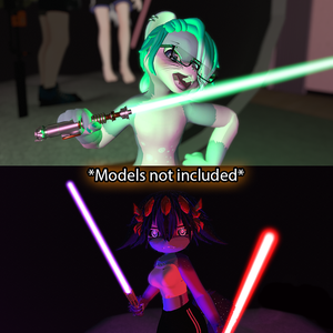 BiT's *2.0* Unity or VRChat Lightsaber prefab (ライトセーバー プレハブ)