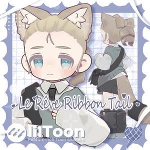 【キプフェル/Kipfel対応】- Le Rêve Ribbon Tail -🤍ル・レーヴ・リボンテール🤍【エクステ】