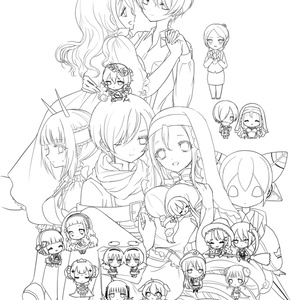 魔法少女ぬりえとWEB再録の本