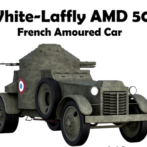1/35 ホワイト・ラフリー５０装甲車　（White-Laffly AMD 50） ガレージキット 