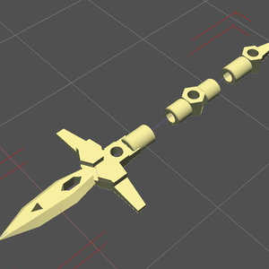 ウイングドスピア２（STLデータ）