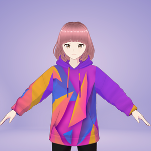 [Vroid] Cool colorful hoodies -6 クールなカラフルなパーカー-6