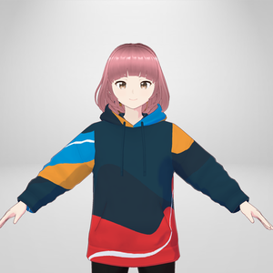 [Vroid] 12 Colorful Hoodies - 12 カラフルなパーカー