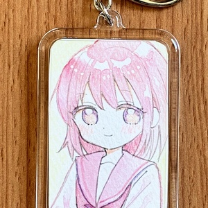 [Original Artwork Keychain] Sparkling Pink-chan