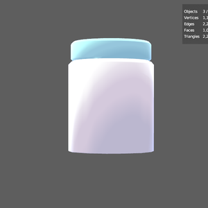 [3D Model] medicine bottle