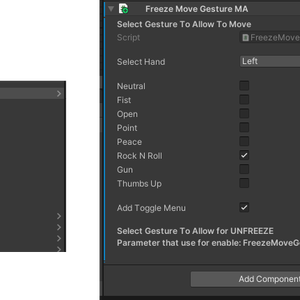 【VRChat Tool】 Freeze Move Gesture MA - Stop Controller Drift