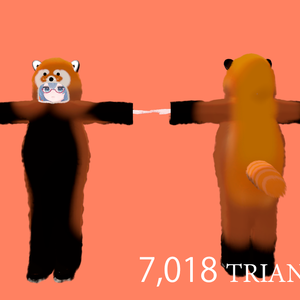 【VRChat】Redpanda レッサーパンダ Costume [SALE CLOSED]