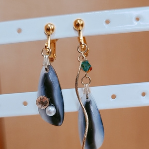 鬼滅の刃＊蛇柱🐍伊黒小芭内イメージイヤリング