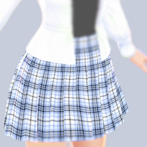 Vroid Blue Skirt